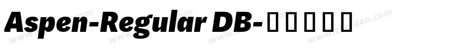 Aspen-Regular DB字体转换